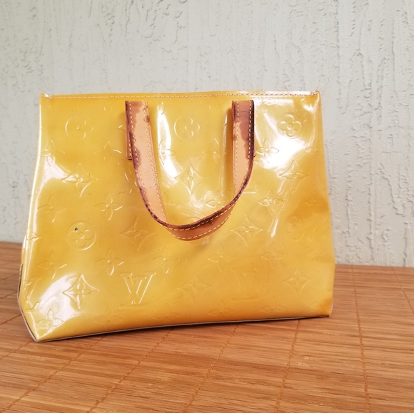 LOUIS VUITTON Beautiful Cute Reed Enamel Vernis Handbag Monogram print - Picture 2 of 16